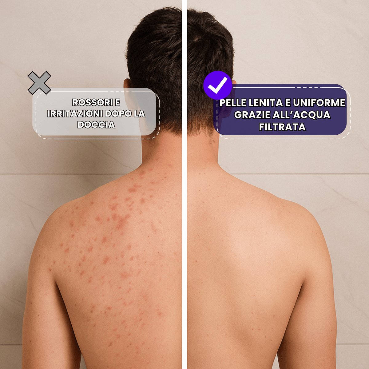 Doccino Filtrante ZER💧TRACCE: Meno Tracce e Più Pulizia nella Tua Doccia