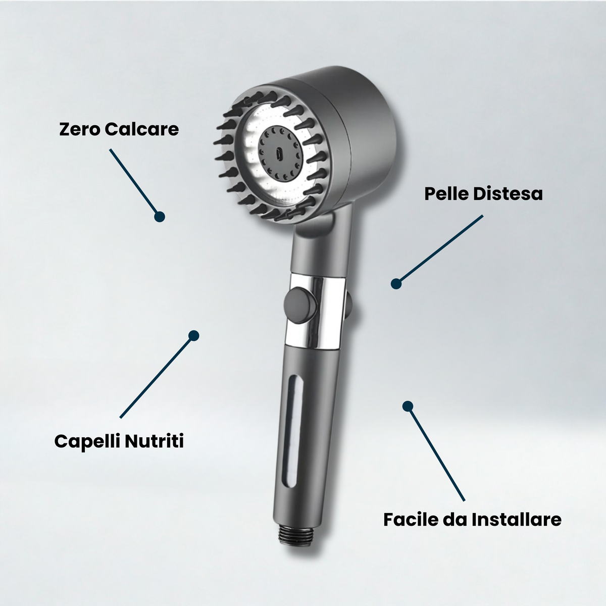 Doccino Filtrante ZER💧TRACCE: Meno Tracce e Più Pulizia nella Tua Doccia